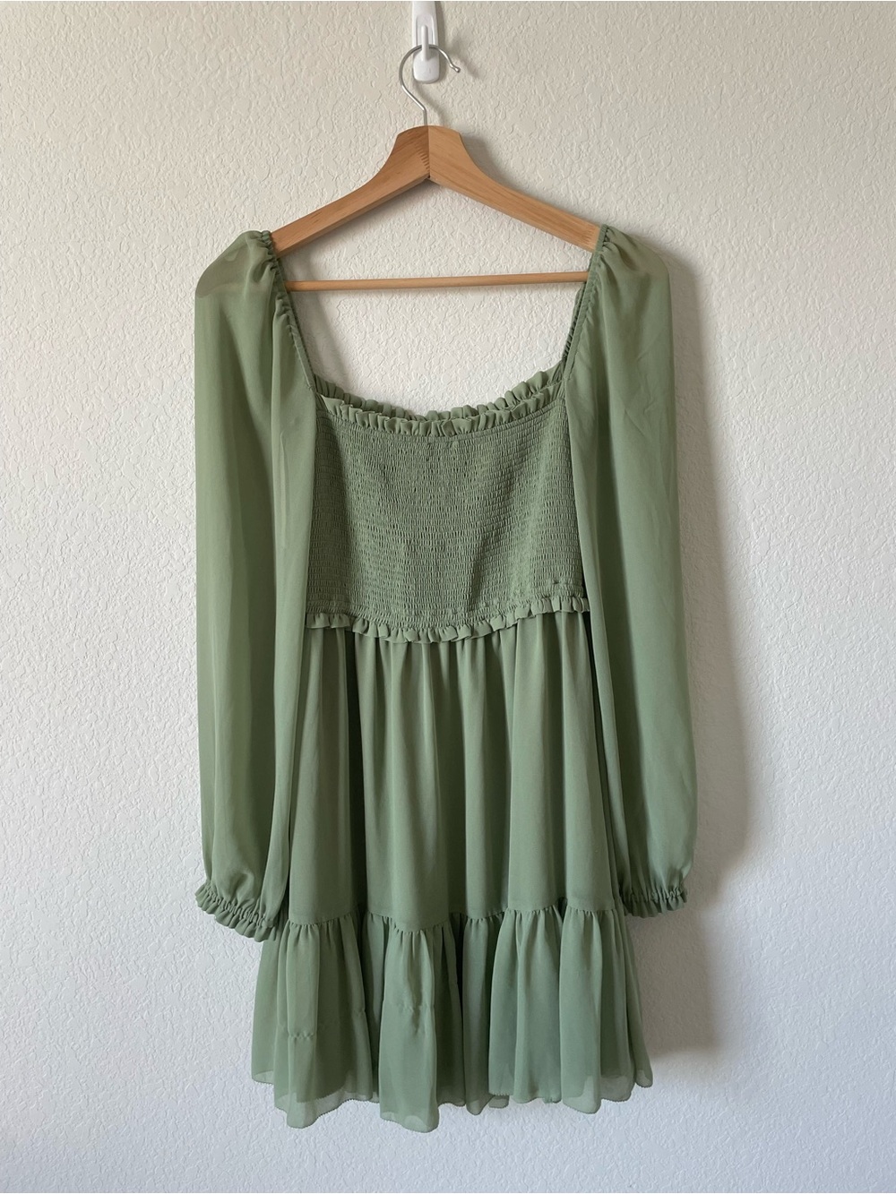 Aritzia Green Tempest Mini Dress